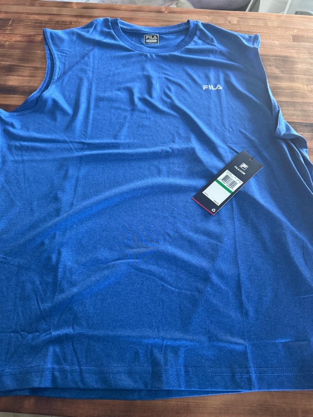 FILA Blue Performance Sleeveless Athletic Tank Top
